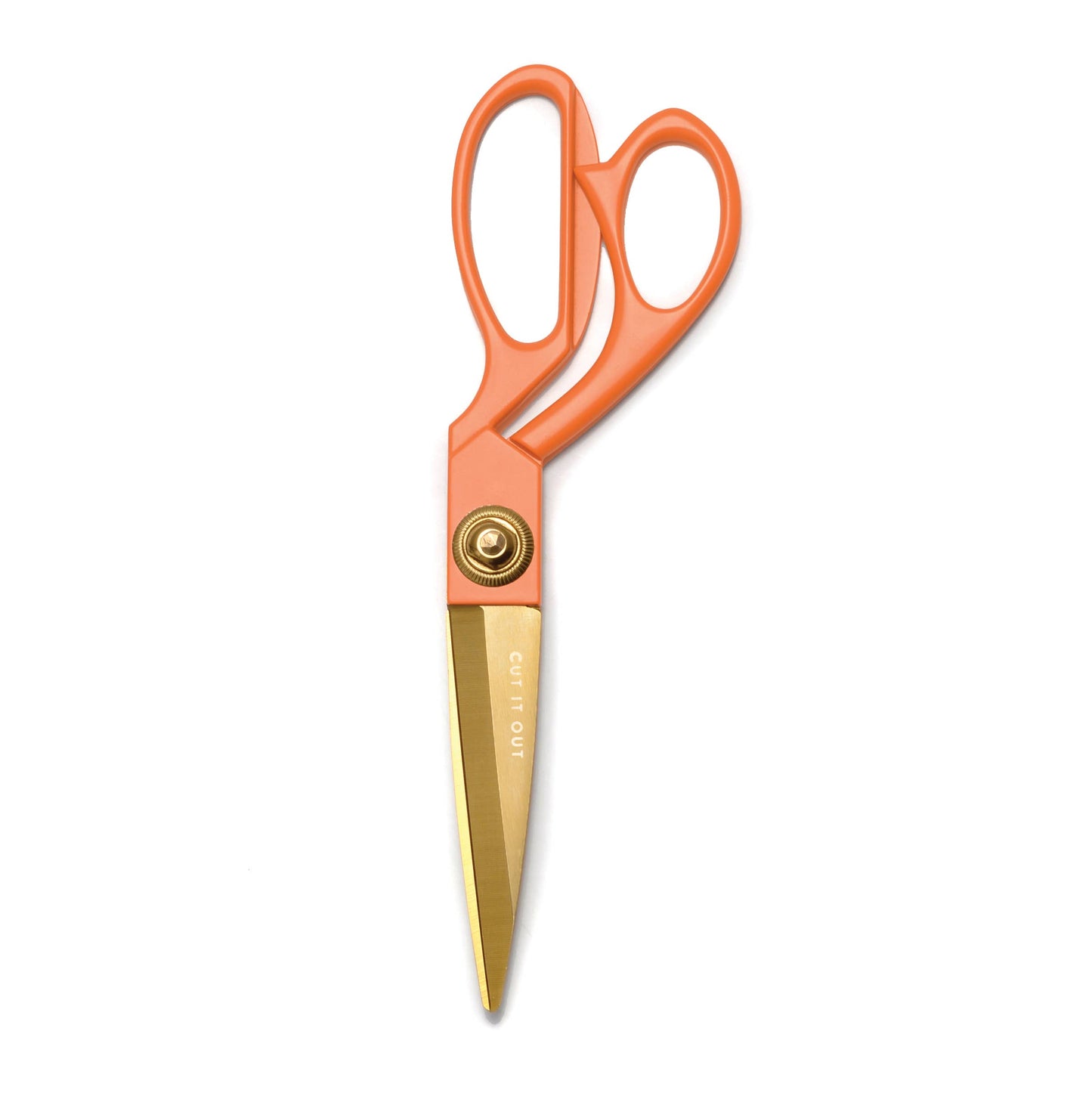 Painted Handle Etched Gold Stainless Steel Scissors
