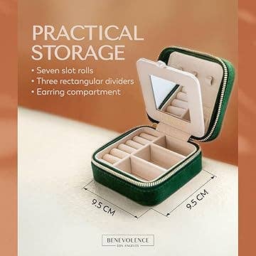 Plush Velvet Square Jewelry Box