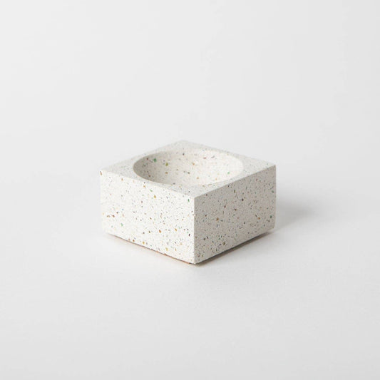 Square Incense Holder | White Terrazzo