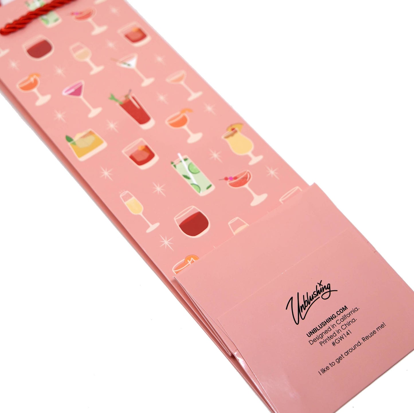 Summer Party Bachelorette Cocktail Wine Bag - Coated Paper