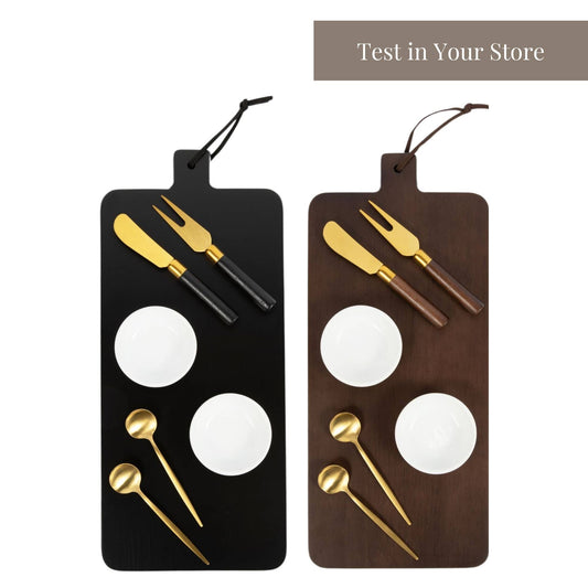 7 Piece Charcuterie Board Gift Set Starter Kit