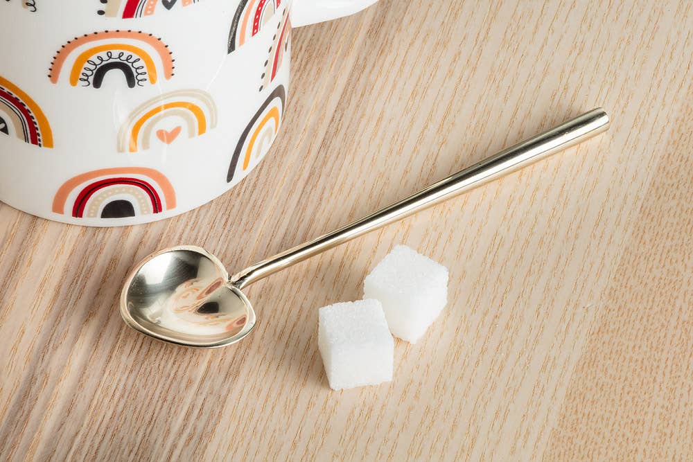 Heart Small Spoon Gold