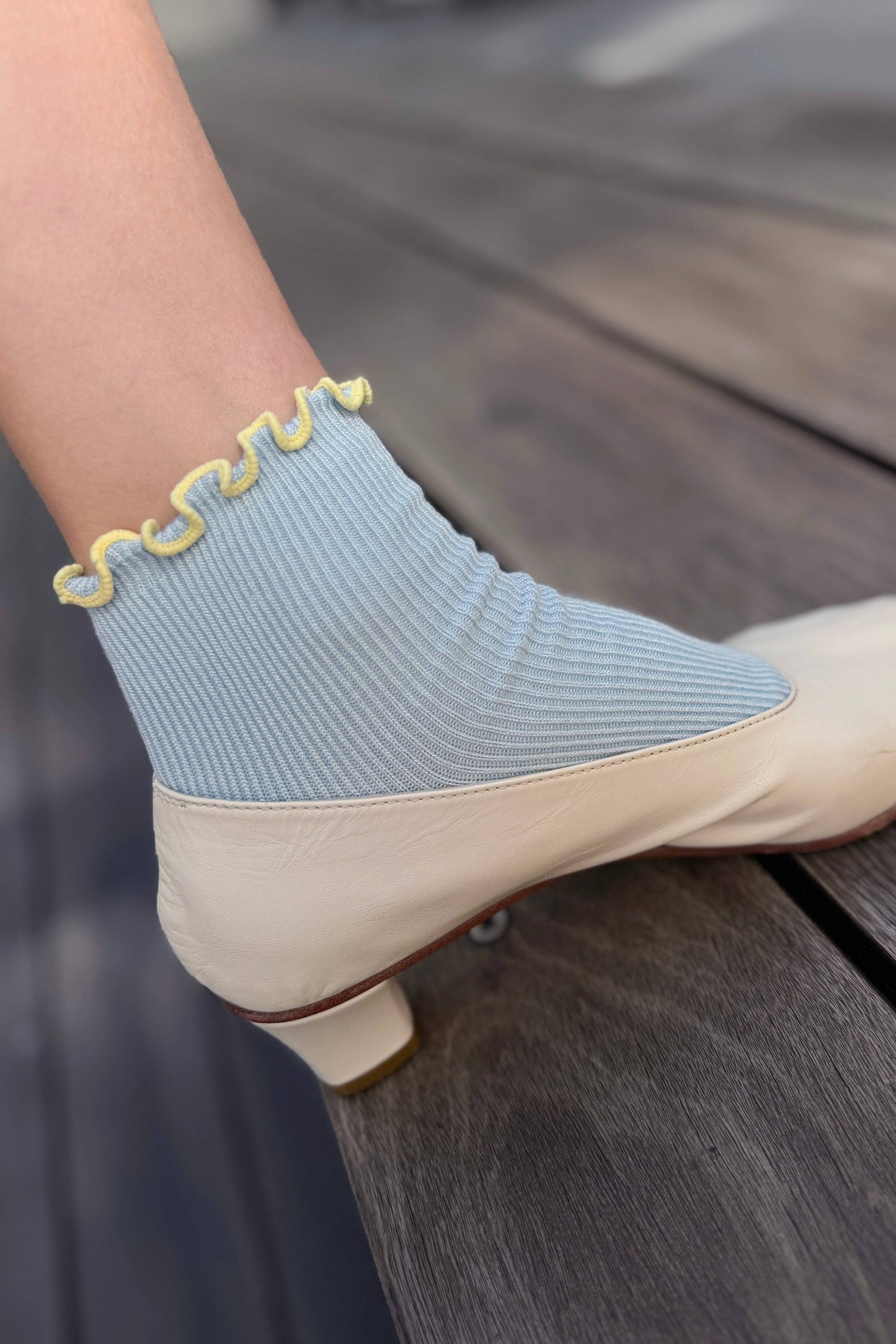 The Petite Ruffled Modal Socks (wholesale)