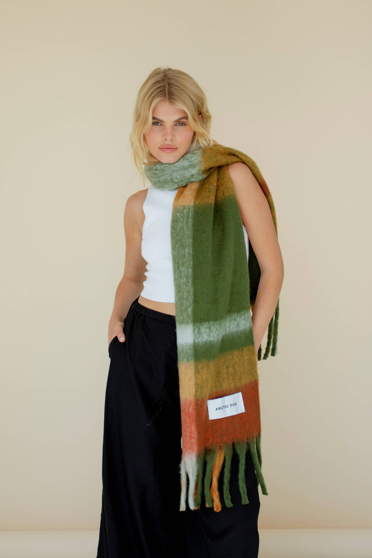 The Stockholm Scarf - 100% Recycled - Mossy Spring