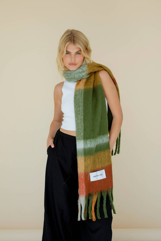 The Stockholm Scarf - 100% Recycled - Mossy Spring