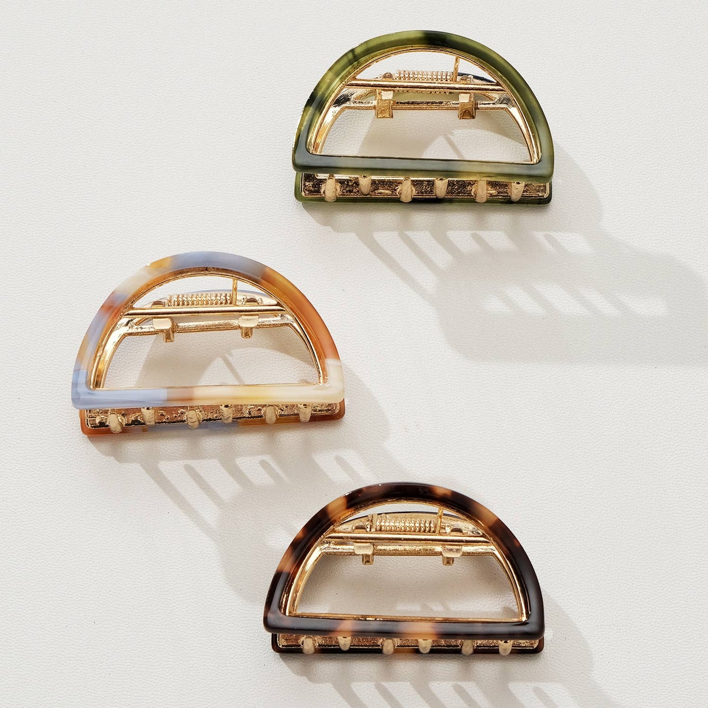 Rosalie Western | Classic Small Half Moon Metal Claw Clip