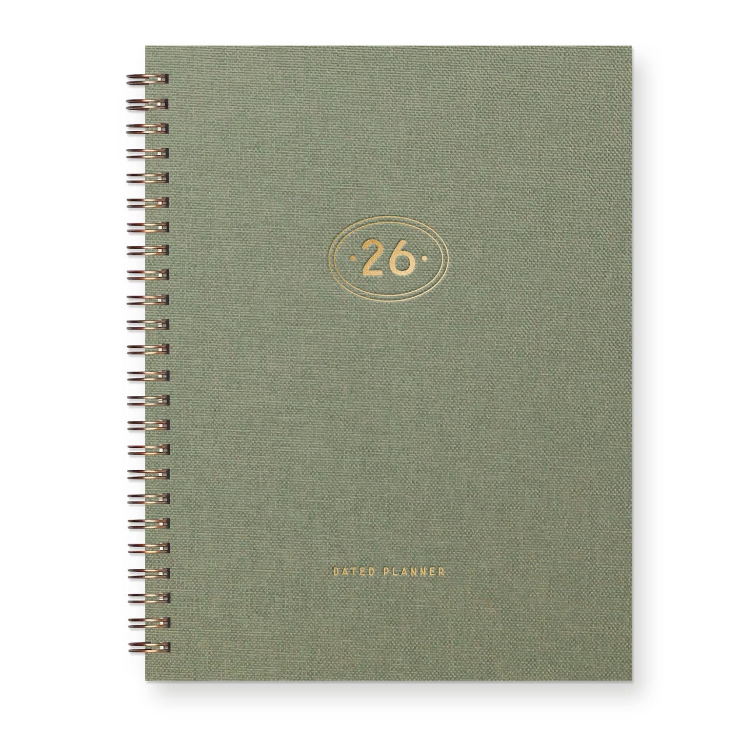 2026 Gold Plated Dated Planner : Calendar Year