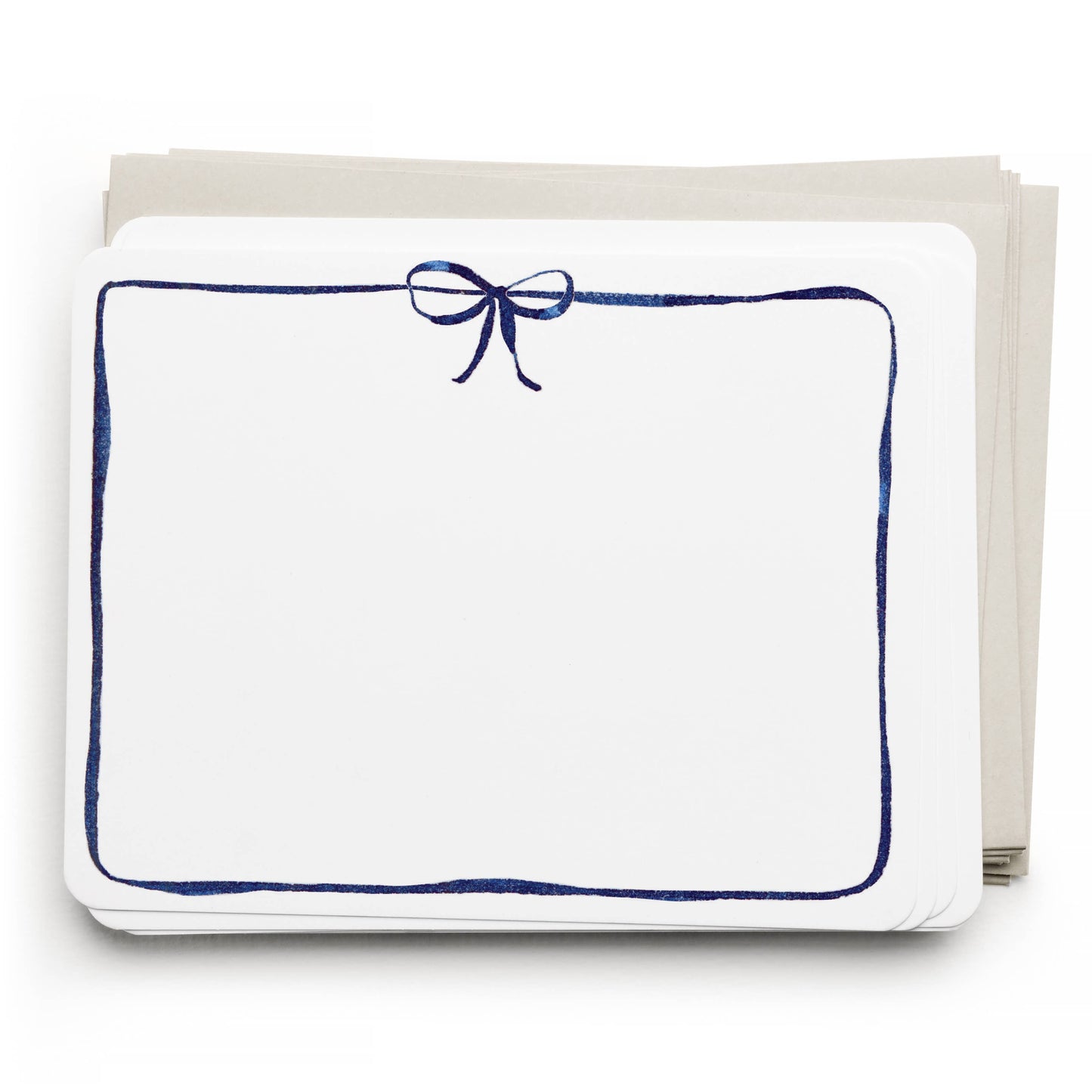 Navy Bow Flat Notes – Boxed Set of 8 Notecards
