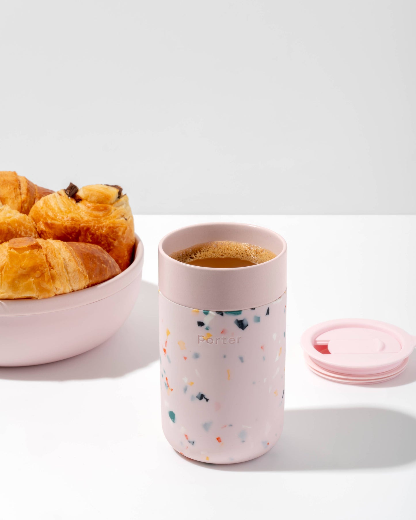 Ceramic Reusable Coffee Mug 16oz - Terrazzo