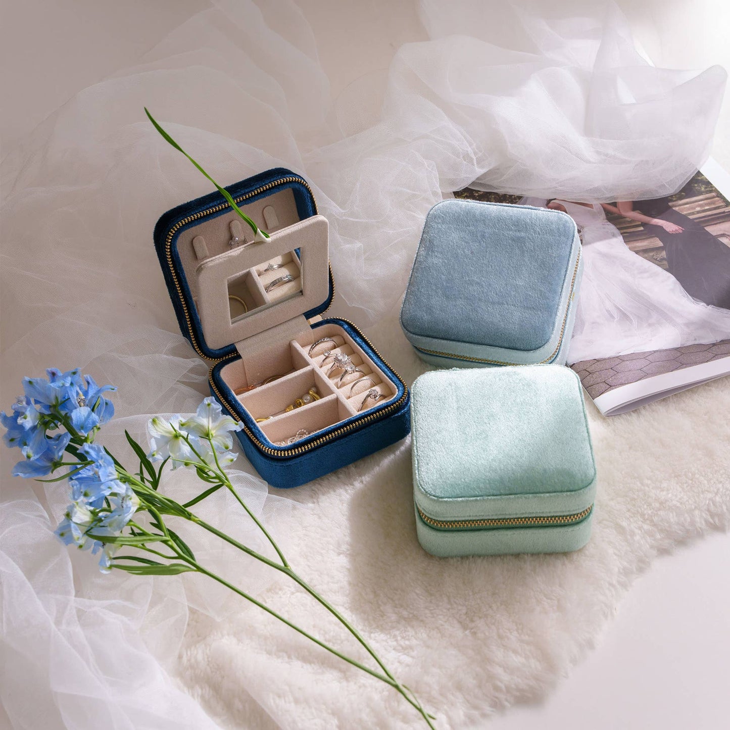 Velvet Jewelry Box