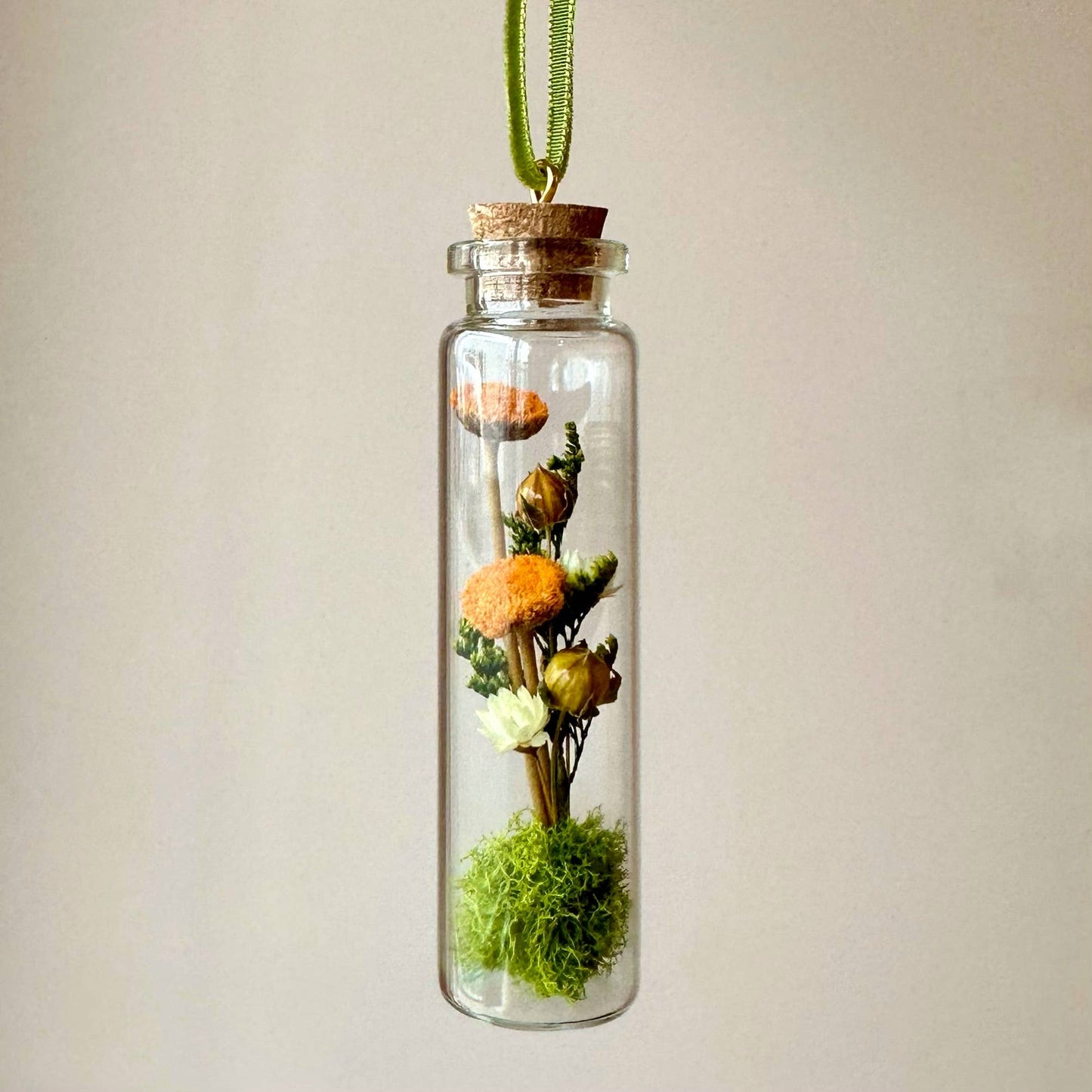 Mix Wildflower Terrarium Christmas Ornament Curiosity Jar