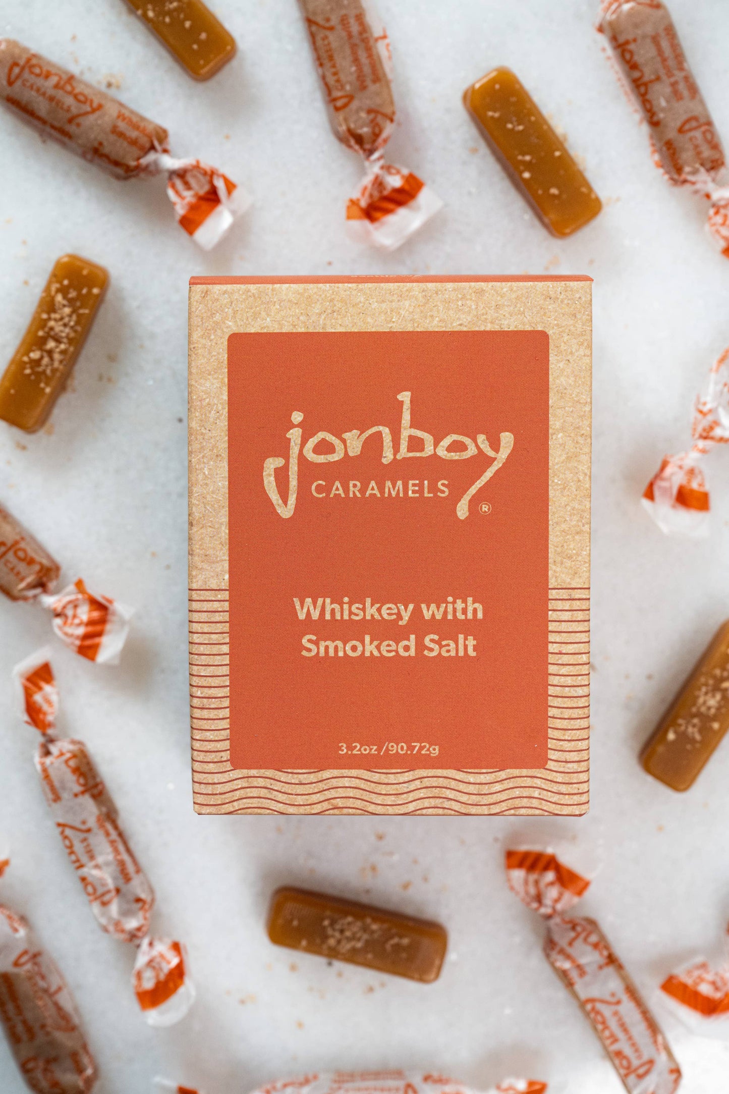 Whiskey with Smoked Salt Caramels - 3.2 oz Box