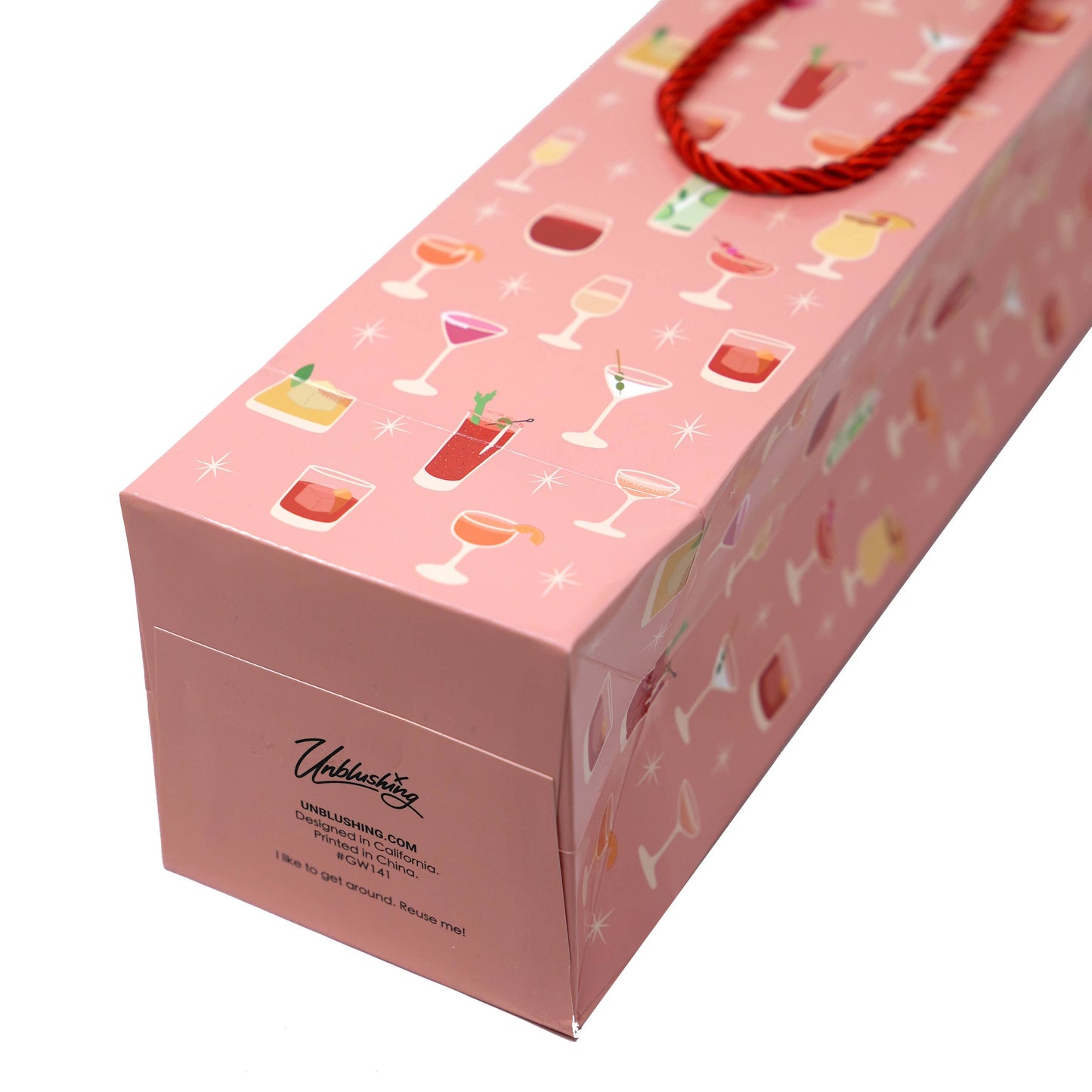 Summer Party Bachelorette Cocktail Wine Bag - Coated Paper