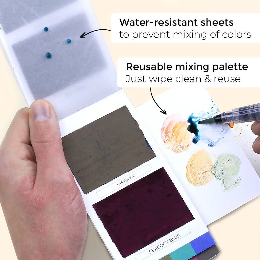 Original Colorsheets - 16 Handmade Watercolors