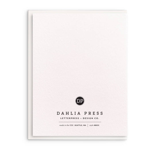 New Human, Letterpress Baby Greeting Card