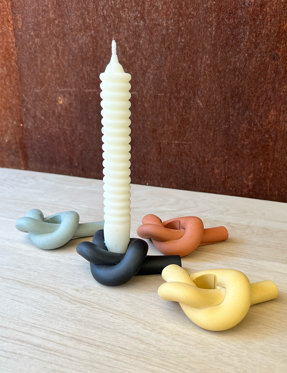 Earth Tone Knot Candle Holder / Air Plant Holder