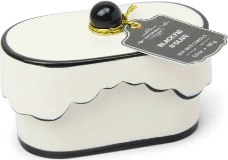 CHÉRIE CERAMIC DISH - BLACK FIG & OLIVE